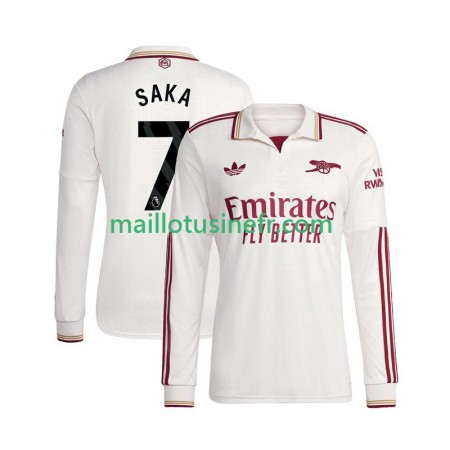 Maillot de Foot Arsenal Bukayo Saka 7 Troisième 2025-26 Manches Longues Maillot de Foot Arsenal Bukayo Saka 7 Troisième 2025-26 Manches Longues
